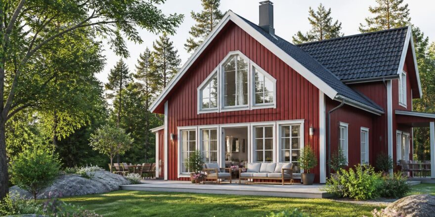 Ein Schwedenhaus als Zuhause: Natürlich wohnen mit skandinavischem Charme