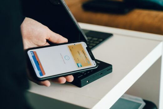 person holding black android smartphone